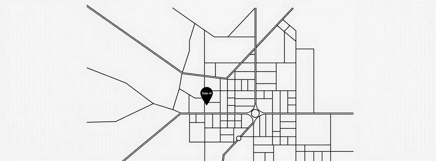 Schematic map of Chapinero district showing studio location