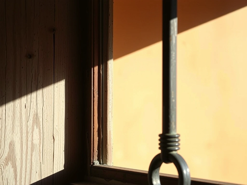 Colonial window frame detail