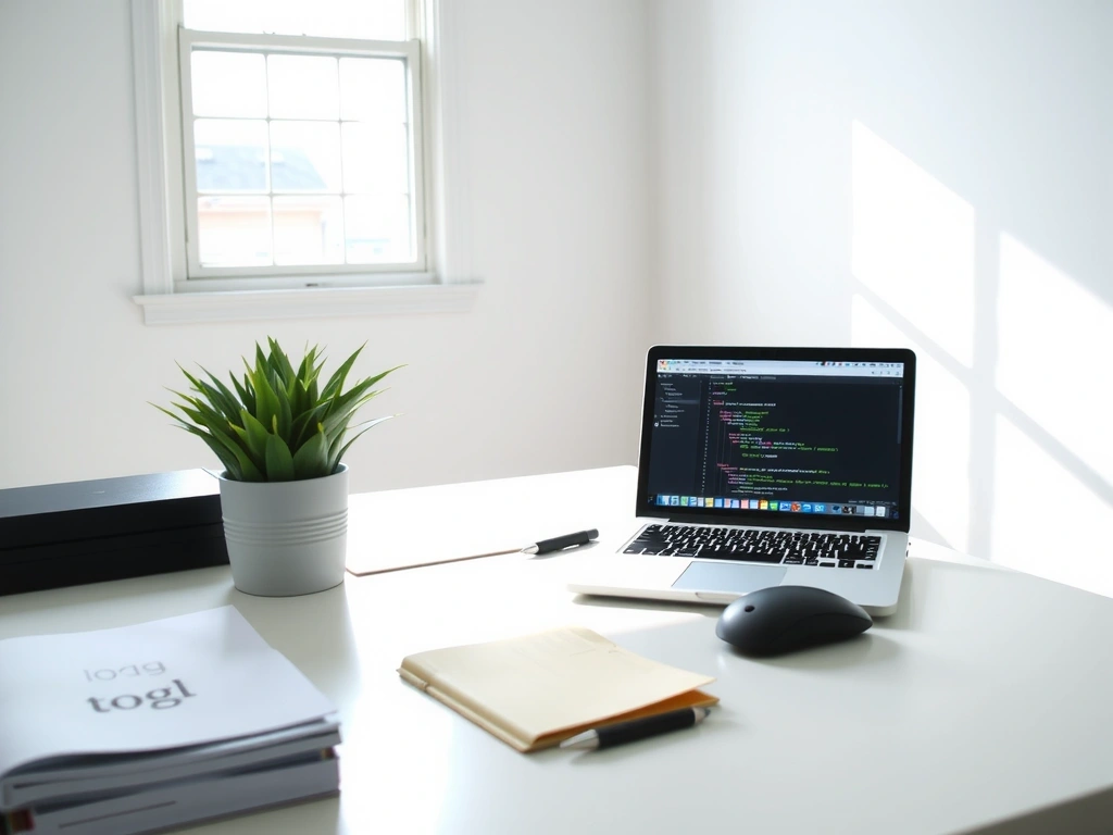 A clean workspace representing focused work.
